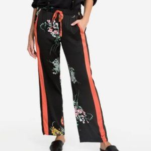Johnny Was Annie Silk Floral Pant Sz L